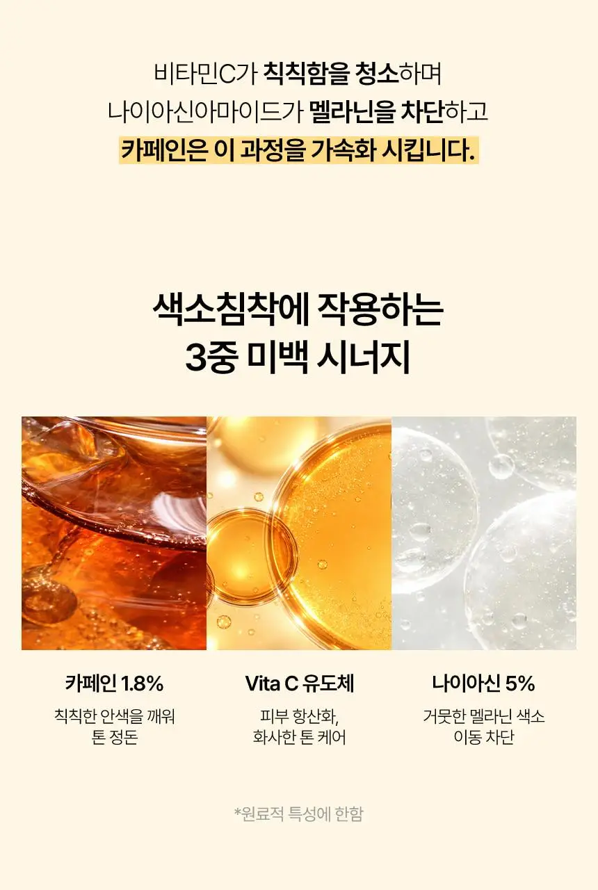 [NEW/색소침착] 샤이샤이샤이 카페인 샷 비타 씨 버블 세럼 110ml 상세페이지 12